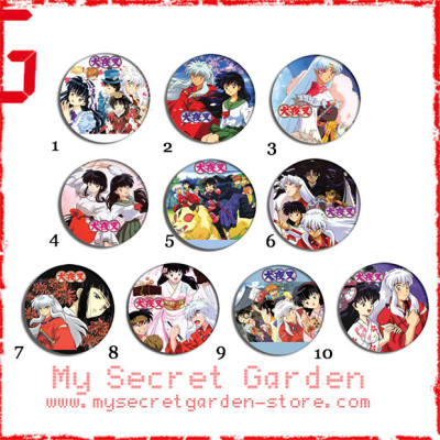 Inuyasha 犬夜叉 Anime Pinback Button Badge Set 1a or 1b ( or Hair Ties / 4.4 cm Badge / Magnet / Keychain Set )